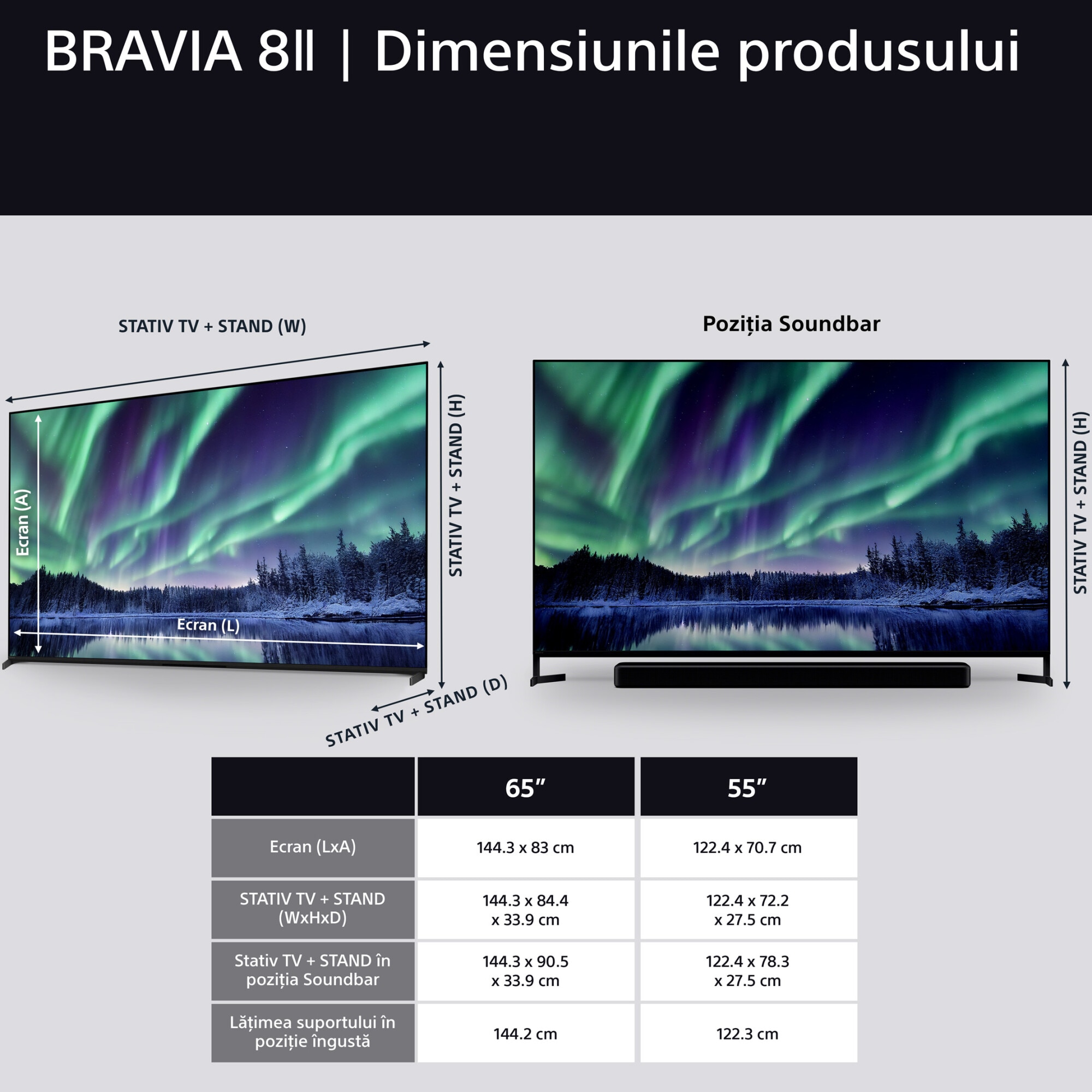 Televizor Sony BRAVIA 8M2 OLED 55XR8M2, 139 cm, Smart Google TV, 4K Ultra HD, 100 Hz, Clasa F (Model 2025)