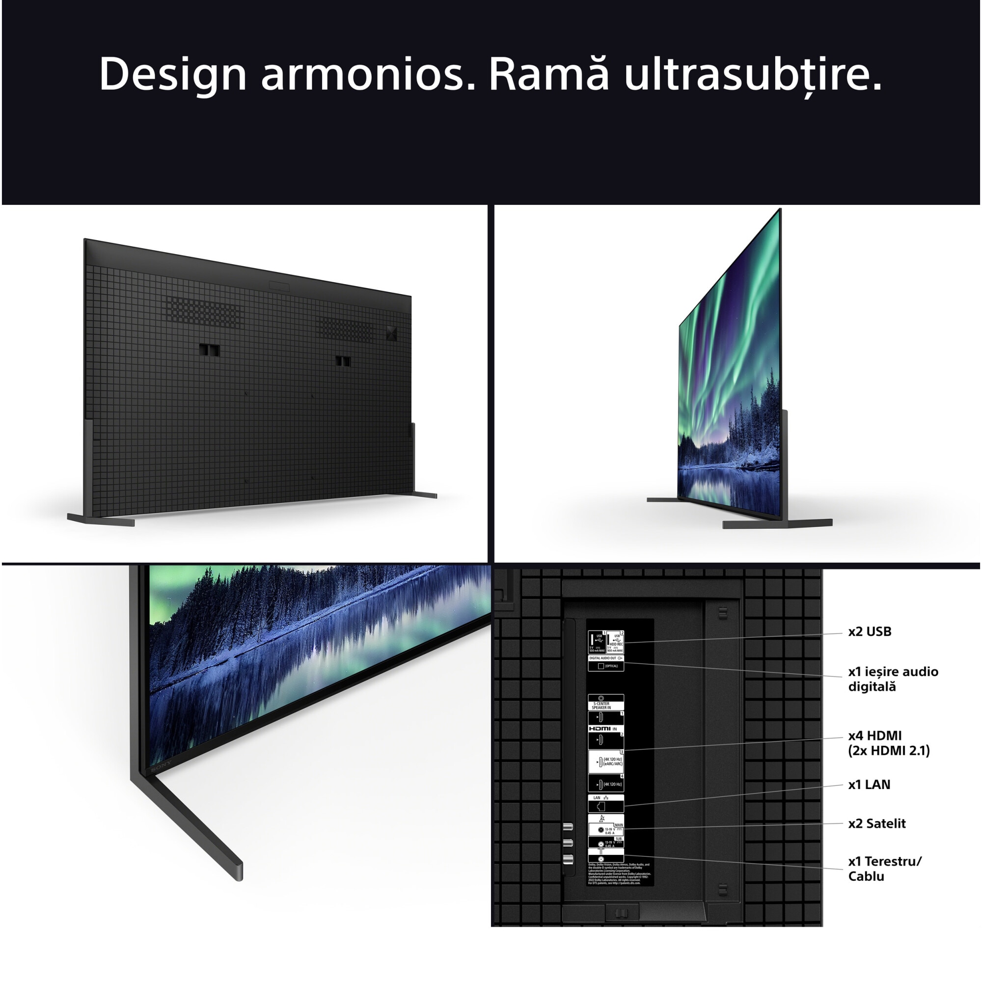 Televizor Sony BRAVIA 8M2 OLED 55XR8M2, 139 cm, Smart Google TV, 4K Ultra HD, 100 Hz, Clasa F (Model 2025)