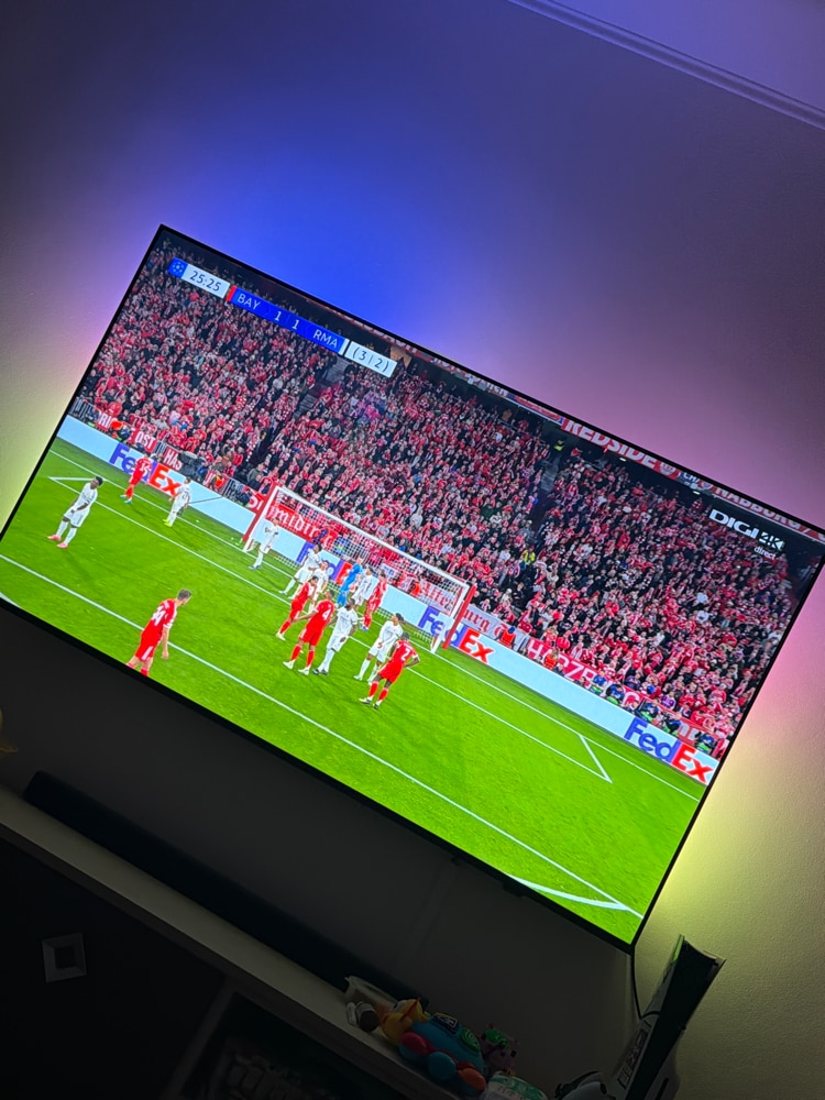 Televizor Philips AMBILIGHT tv QD-MiniLED 55MLED920, 139 cm, Smart TV, 4K Ultra HD, 100 Hz, Clasa F (Model 2025)