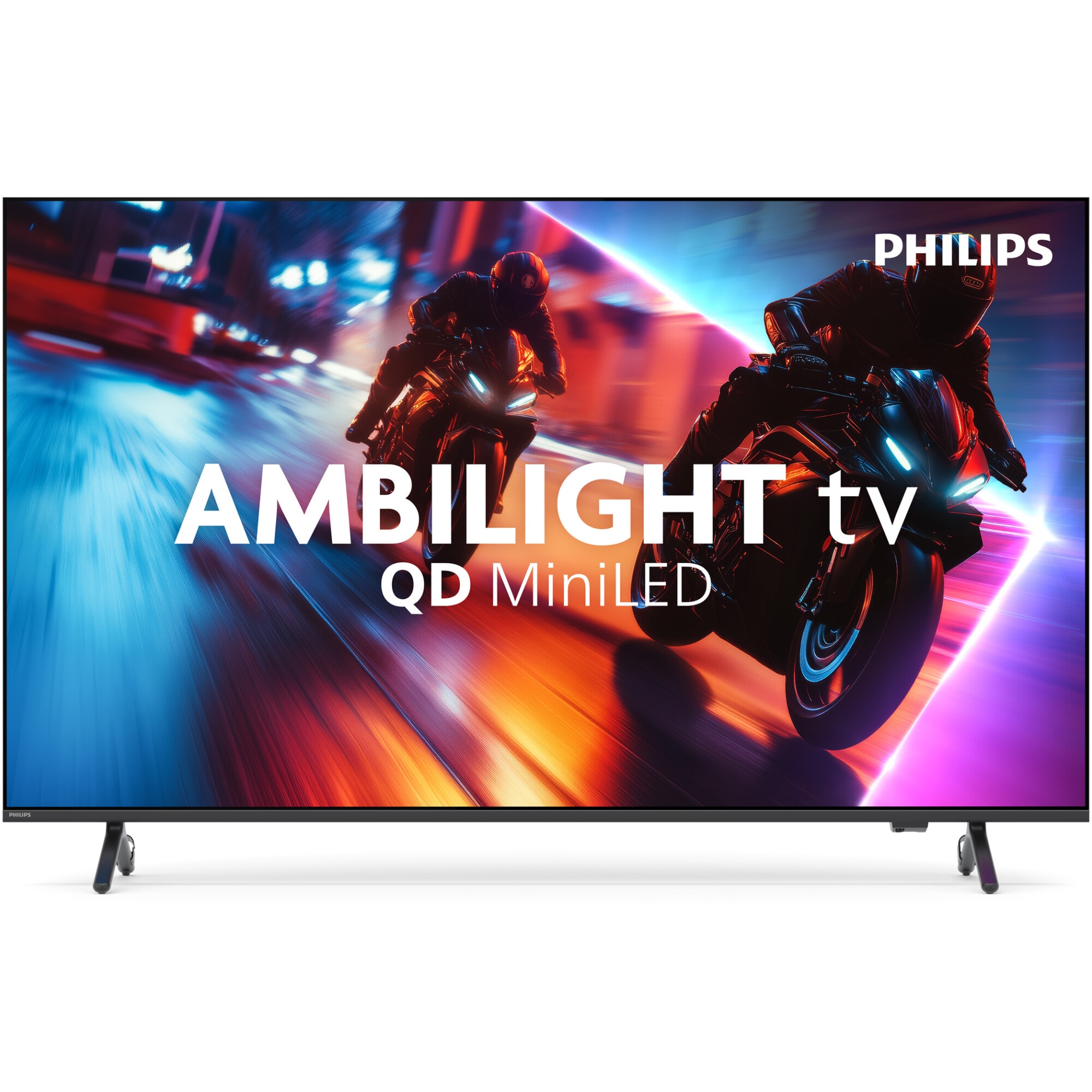 Televizor Philips AMBILIGHT tv QD-MiniLED 55MLED920, 139 cm, Smart TV, 4K Ultra HD, 100 Hz, Clasa F (Model 2025)