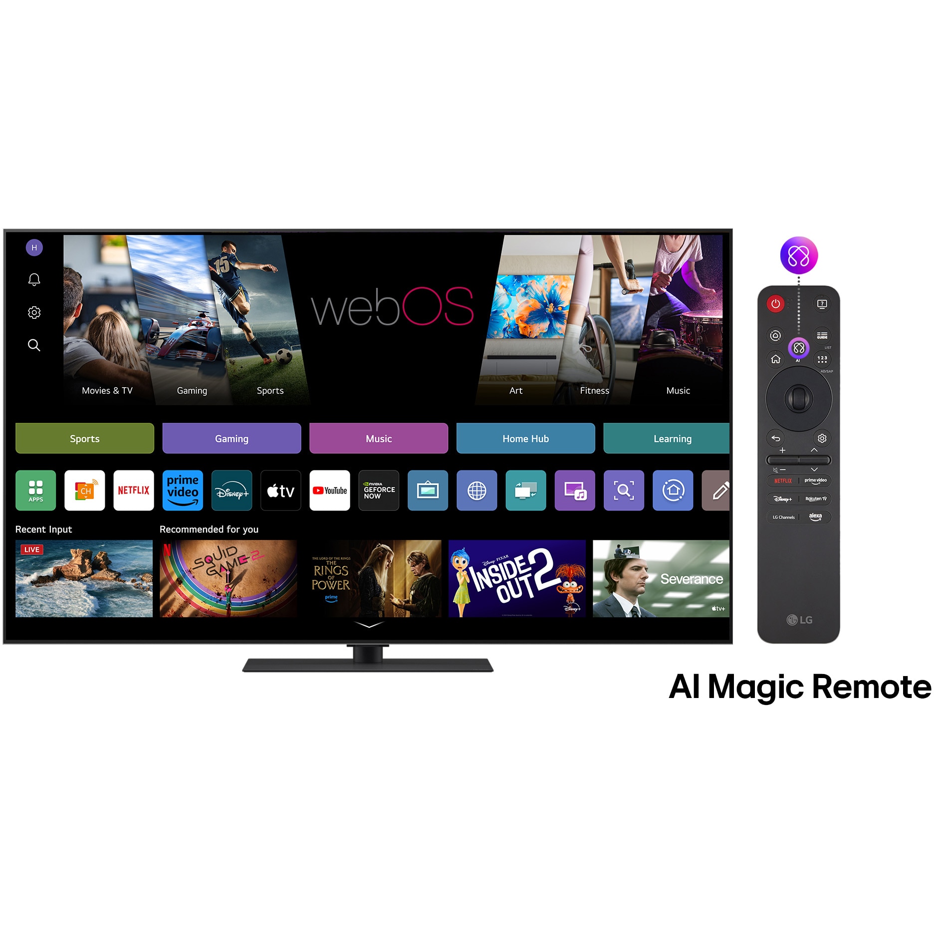 Televizor LG OLED evo 65G53LS, 164 cm, Smart, 4K Ultra HD, 100 Hz, Clasa E (Model 2025)