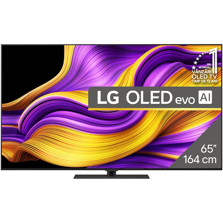 Televizor LG OLED evo 65G53LS, 164 cm, Smart, 4K Ultra HD, 100 Hz, Clasa E (Model 2025)