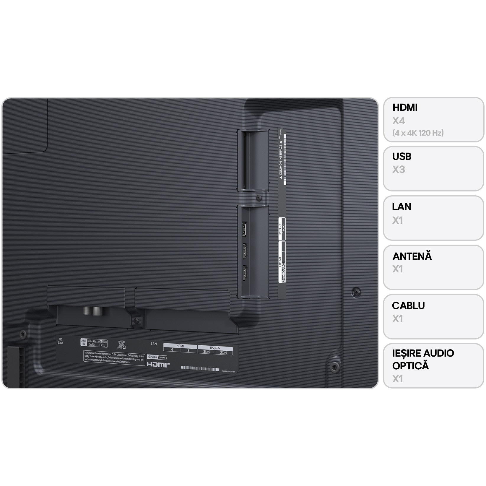Televizor LG OLED evo 65G53LS, 164 cm, Smart, 4K Ultra HD, 100 Hz, Clasa E (Model 2025)