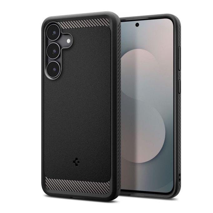 Husa Spate Spigen Rugged Armor Pentru Samsung Galaxy S25 FE, Materiale Premium, AntiShock, Negru