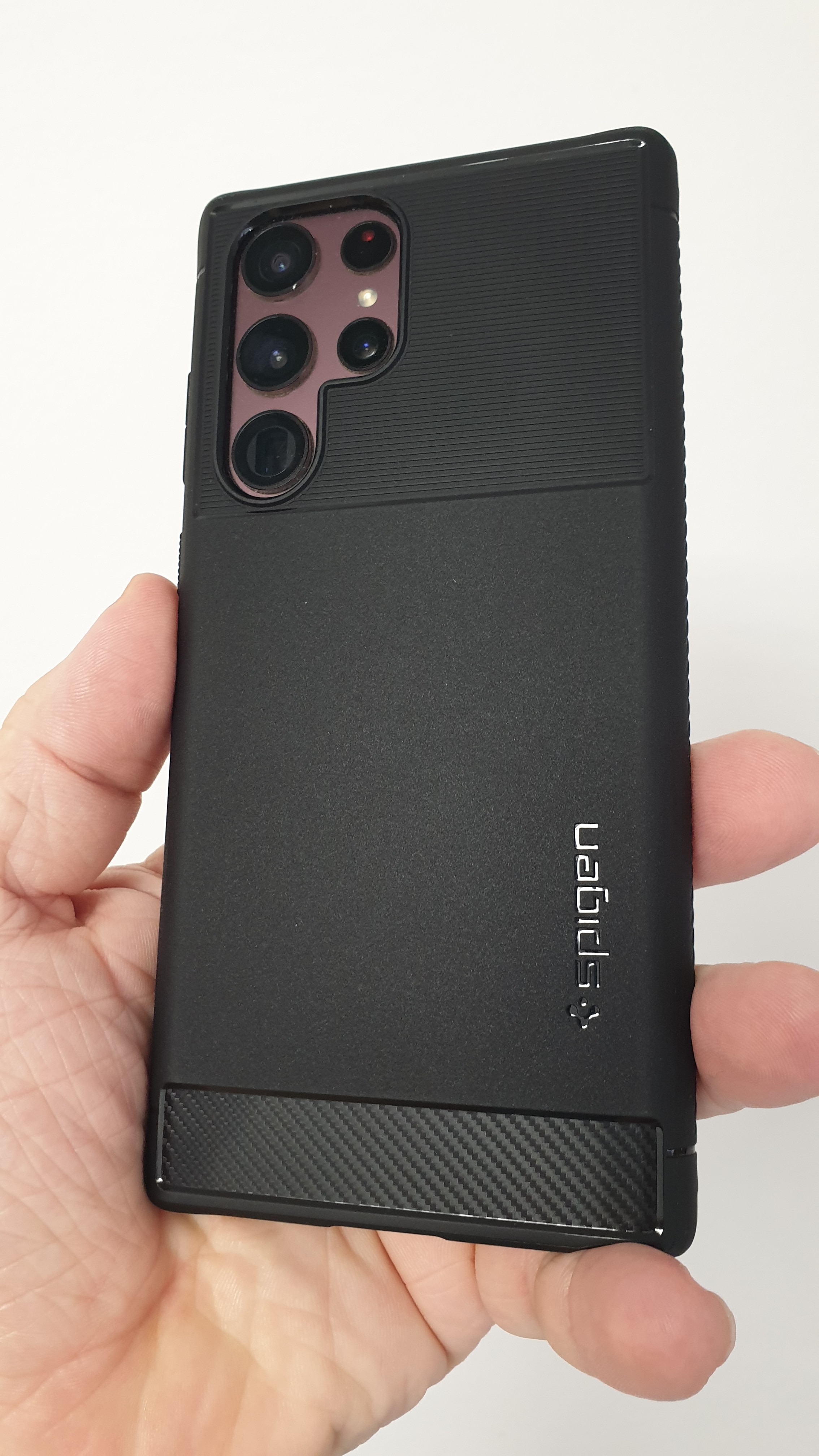 Husa Spate Spigen Rugged Armor Pentru Samsung Galaxy S25 FE, Materiale Premium, AntiShock, Negru