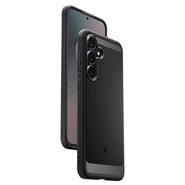 Husa Spate Spigen Rugged Armor Pentru Samsung Galaxy S25 FE, Materiale Premium, AntiShock, Negru