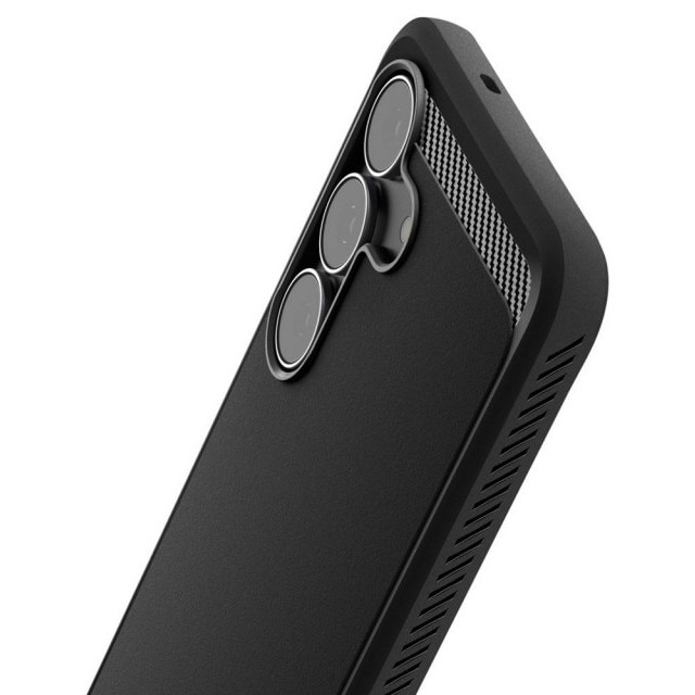 Husa Spate Spigen Rugged Armor Pentru Samsung Galaxy S25 FE, Materiale Premium, AntiShock, Negru