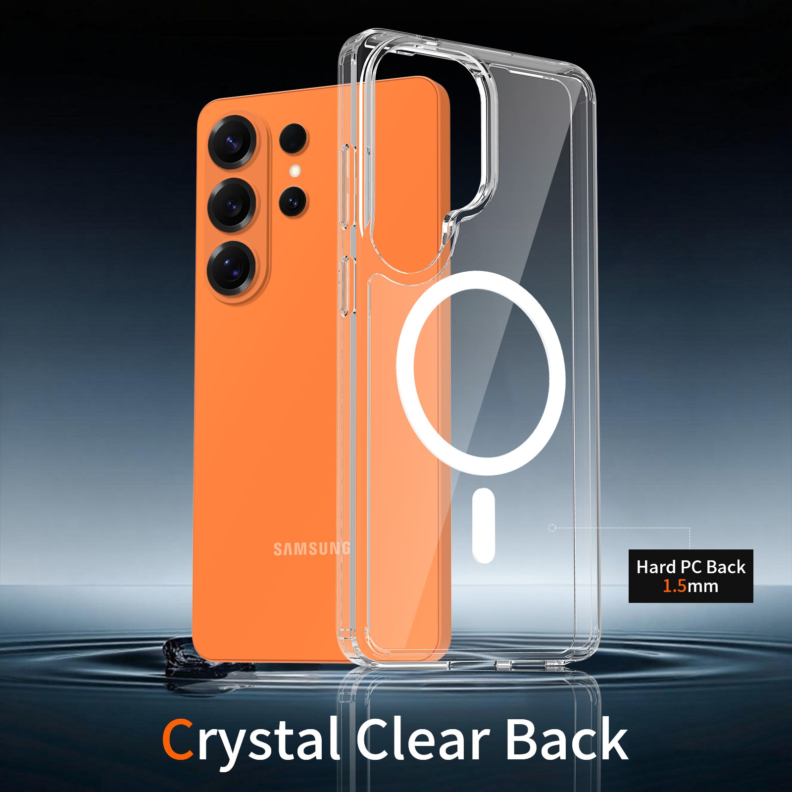 Husă telefon Samsung Galaxy S26 Ultra, transparență, material TPU+PC, protecție ecran și cameră ridicate