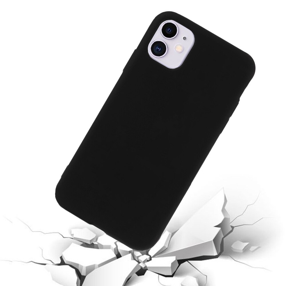 Husa Compatibil cu iPhone 11, Silicon TPU, Negru