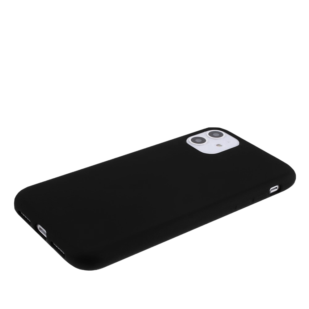 Husa Compatibil cu iPhone 11, Silicon TPU, Negru