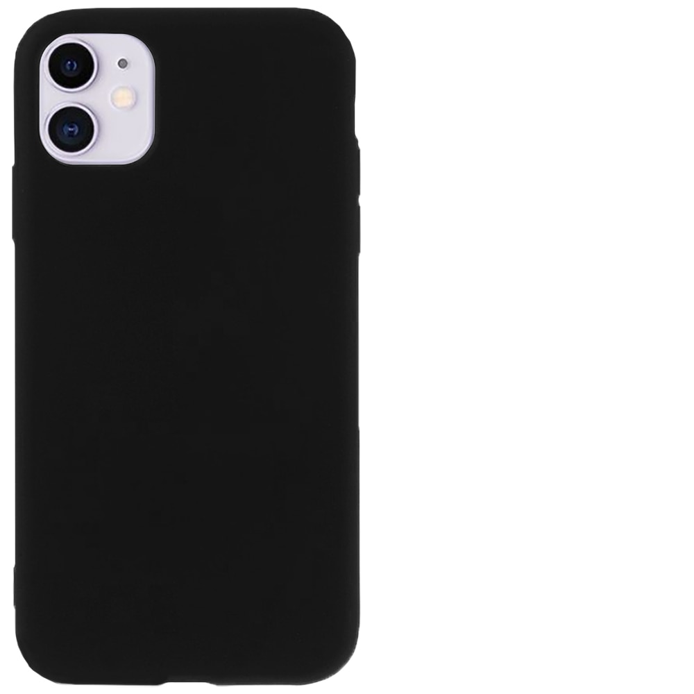 Husa Compatibil cu iPhone 11, Silicon TPU, Negru