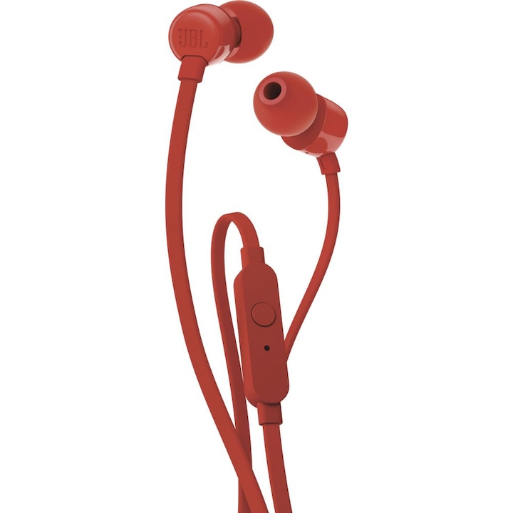 Casti In Ear JBL Tune 110, Cu fir, Rosu
