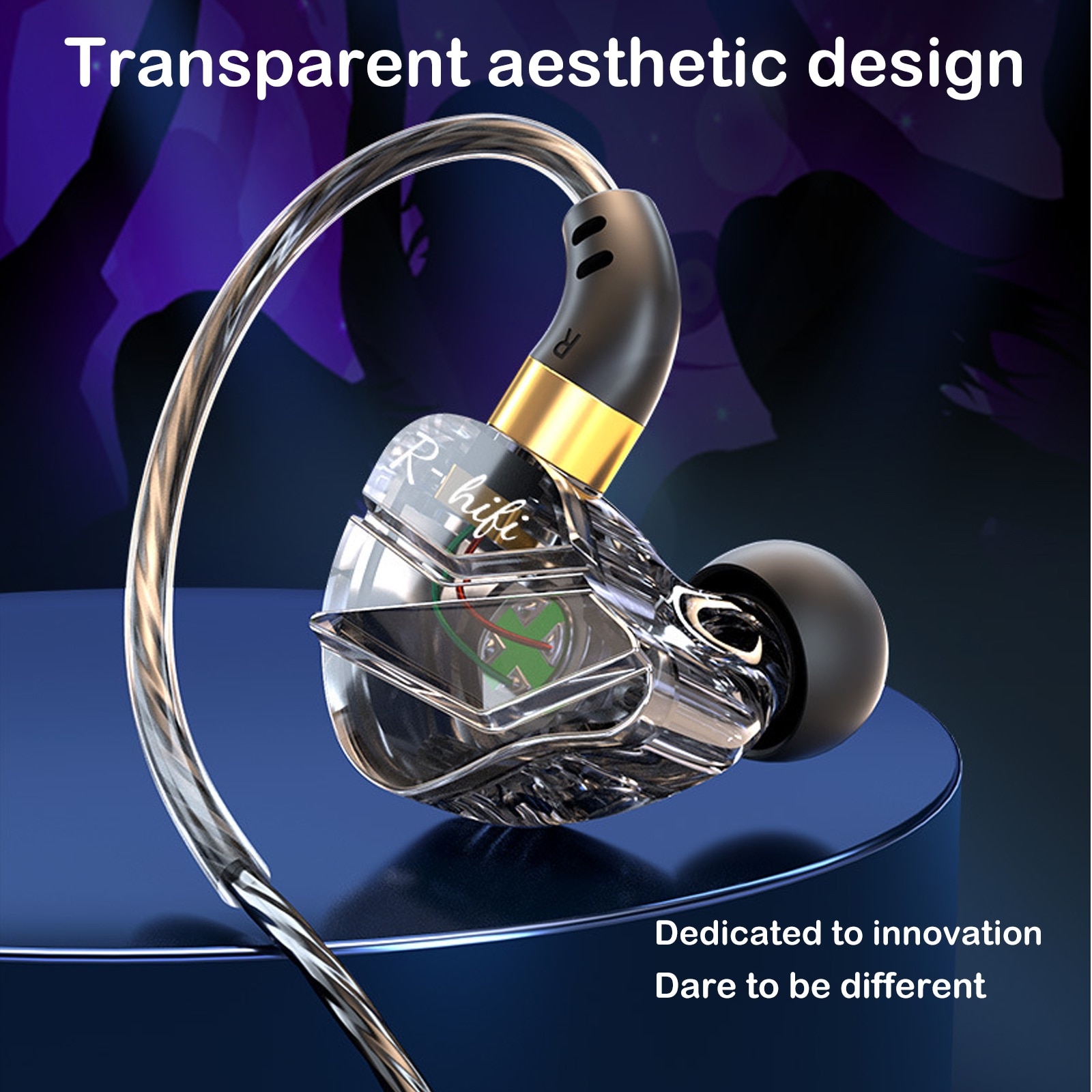 Casti In-Ear Cu Fir, Zggzerg, Type-C, Reducerea zgomotului, Cu bass puternic si control al firului, Telecomanda pentru apeluri/volum, Microfon incorporabil, Compatibile pentru PC, telefon, laptop, TPE, 1.2 m, Negru