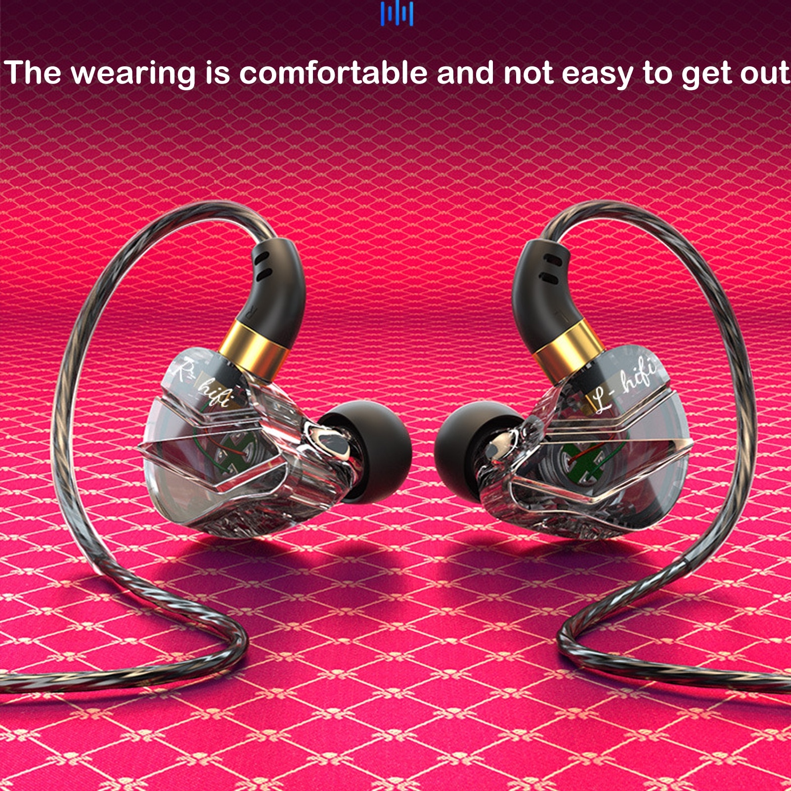 Casti In-Ear Cu Fir, Zggzerg, Type-C, Reducerea zgomotului, Cu bass puternic si control al firului, Telecomanda pentru apeluri/volum, Microfon incorporabil, Compatibile pentru PC, telefon, laptop, TPE, 1.2 m, Negru
