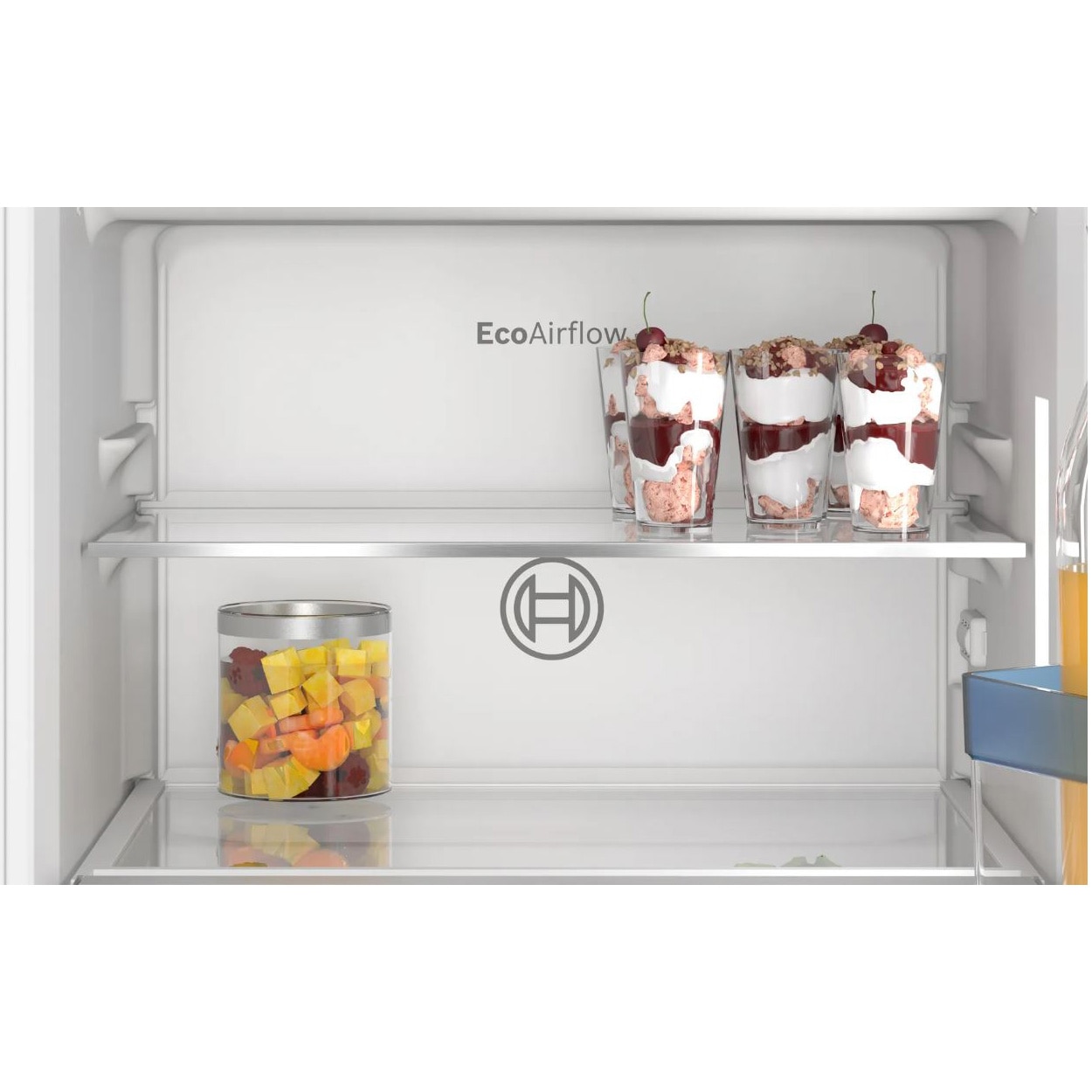 Frigider cu o usa incorporabil Bosch KIL22VFE0 , 119 l, EcoAirflow, Iluminare LED, Clasa E, 87 cm