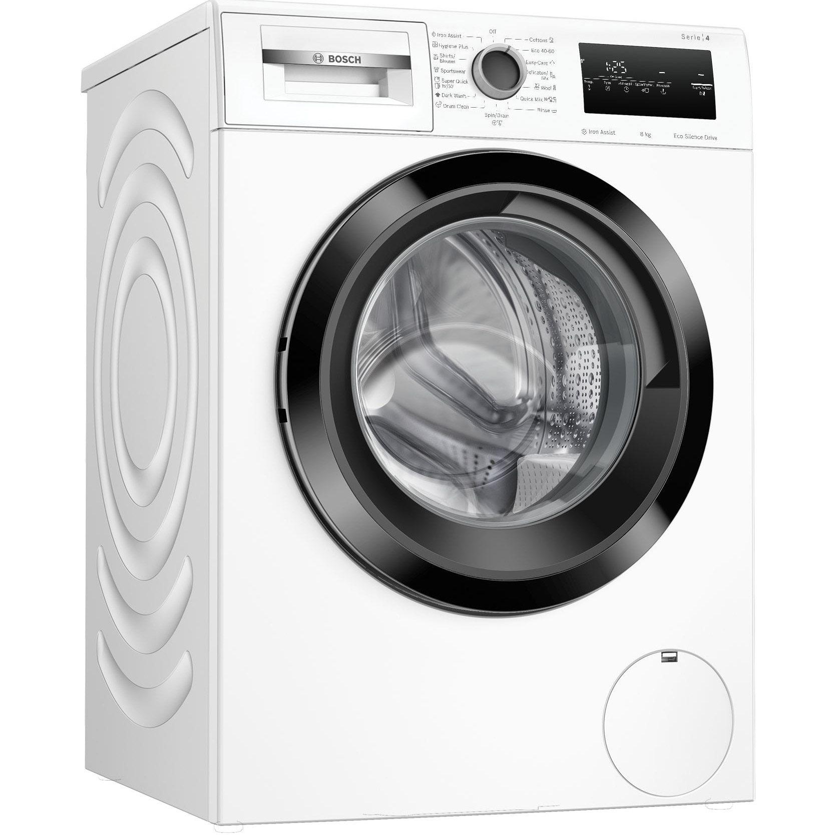 Masina de spalat rufe Bosch WAN28170BY, 8 kg, 1400 RPM, Iron Assist, EcoSilence Drive, 60 cm, Clasa A, Alb