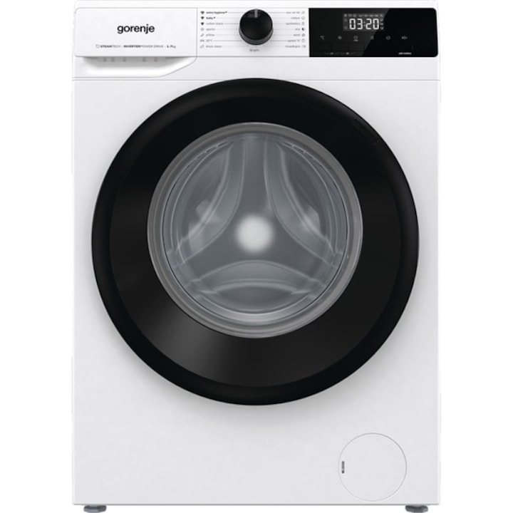 Masina de Spalat Rufe Frontala Slim GORENJE WNHEI72SAS, SteamTech, 7 kg, 1200rpm, Clasa A, Alb