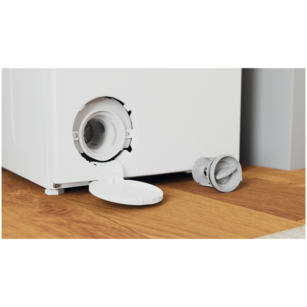 Masina de spalat rufe cu incarcare verticala Indesit BTWS72200EU/N, 7 kg, 1200 rpm, Clasa E, Turn&Go, Display digital, Alb