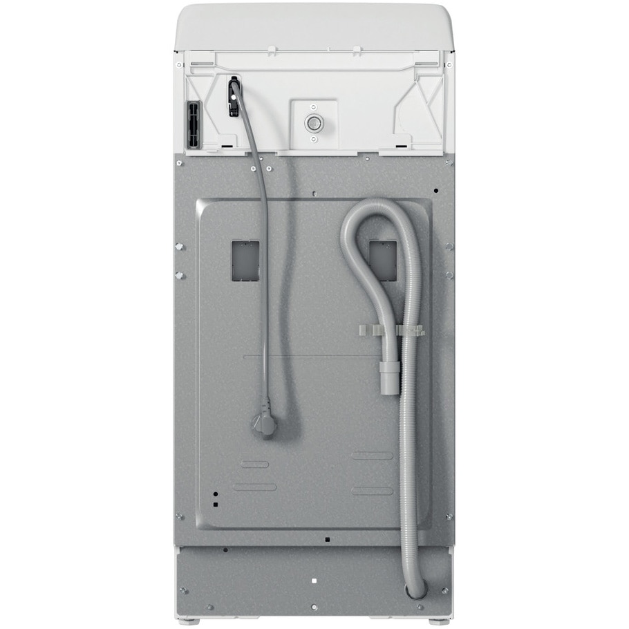 Masina de spalat rufe cu incarcare verticala Indesit BTWS72200EU/N, 7 kg, 1200 rpm, Clasa E, Turn&Go, Display digital, Alb