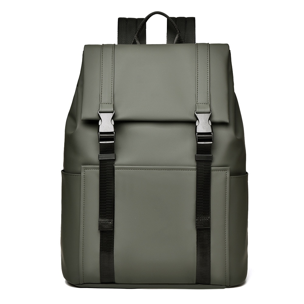 Rucsac Laptop, HITTERGEM® UrbanShield Minimalist pentru Birou, Rucsac Laptop 15.6 Inch din Polyester Premium Rezistent si Impermeabil, Rucsac Laptop cu Design Futurist pentru Uz Zilnic, Stil Urban Modern, Verde, 42x32x14 cm