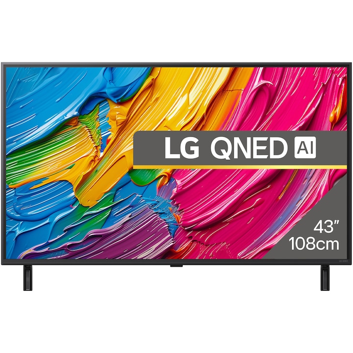 Televizor LG QNED 43QNED80A3A, 108 cm, Smart, 4K Ultra HD, Clasa G (Model 2025)