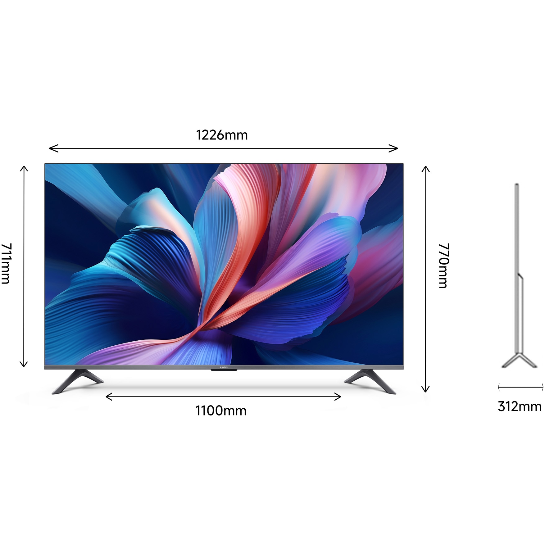 Televizor Xiaomi QLED A Pro, 138 cm, Smart Google TV, 4K Ultra HD, Clasa F (Model 2025)