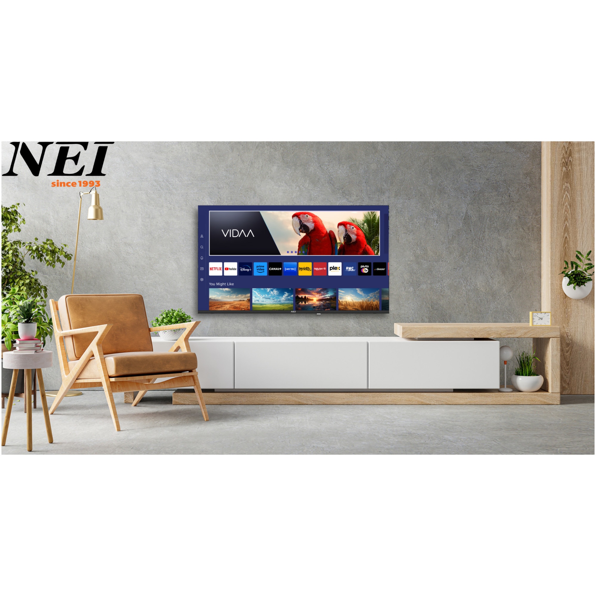 Televizor NEI LED 55NE6901, 139cm, Smart, 4K Ultra HD, Clasa F