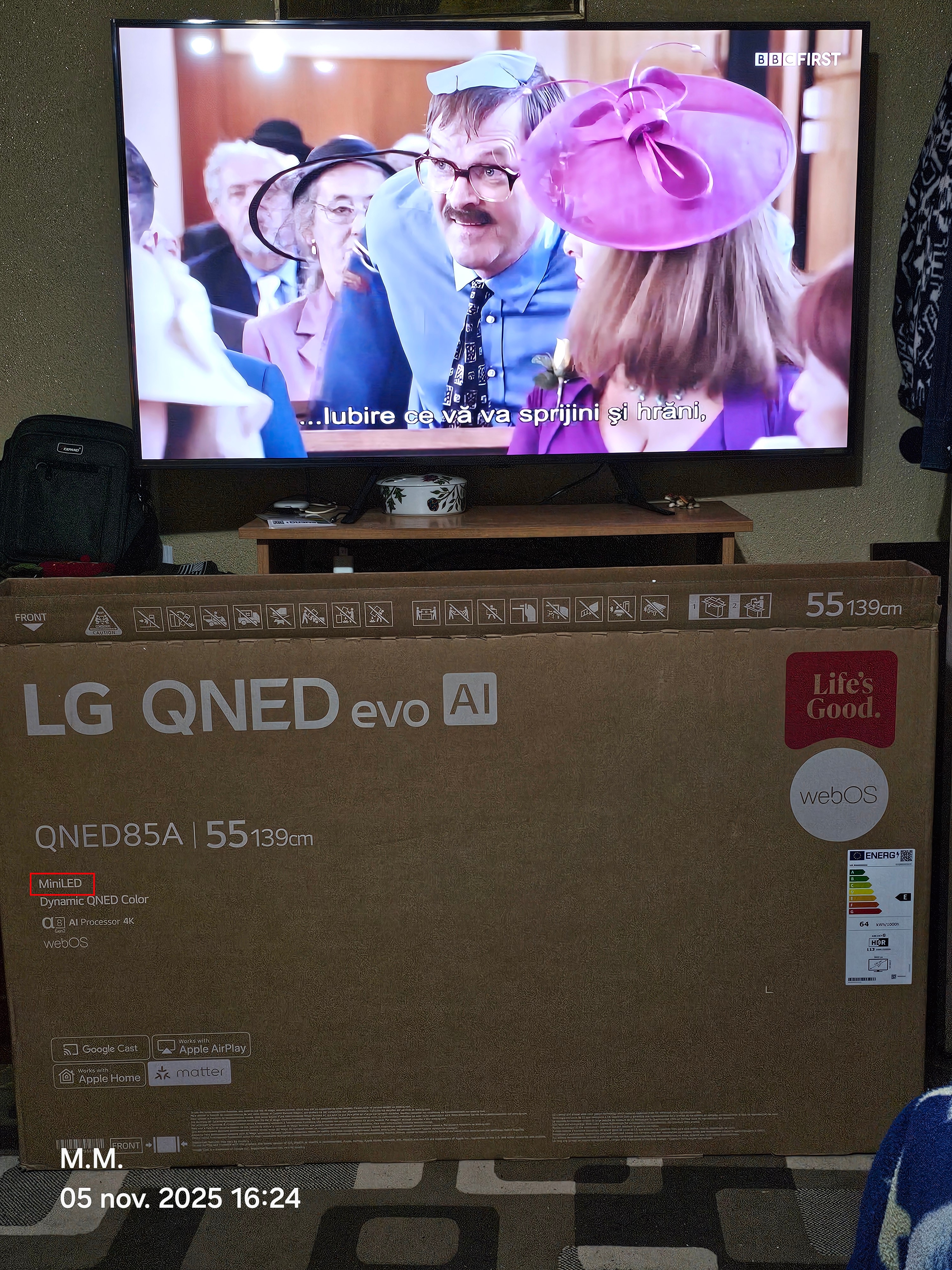 Televizor LG QNED evo 65QNED85A3C, 164 cm, Smart, 4K Ultra HD, 100 Hz, Clasa E (Model 2025)
