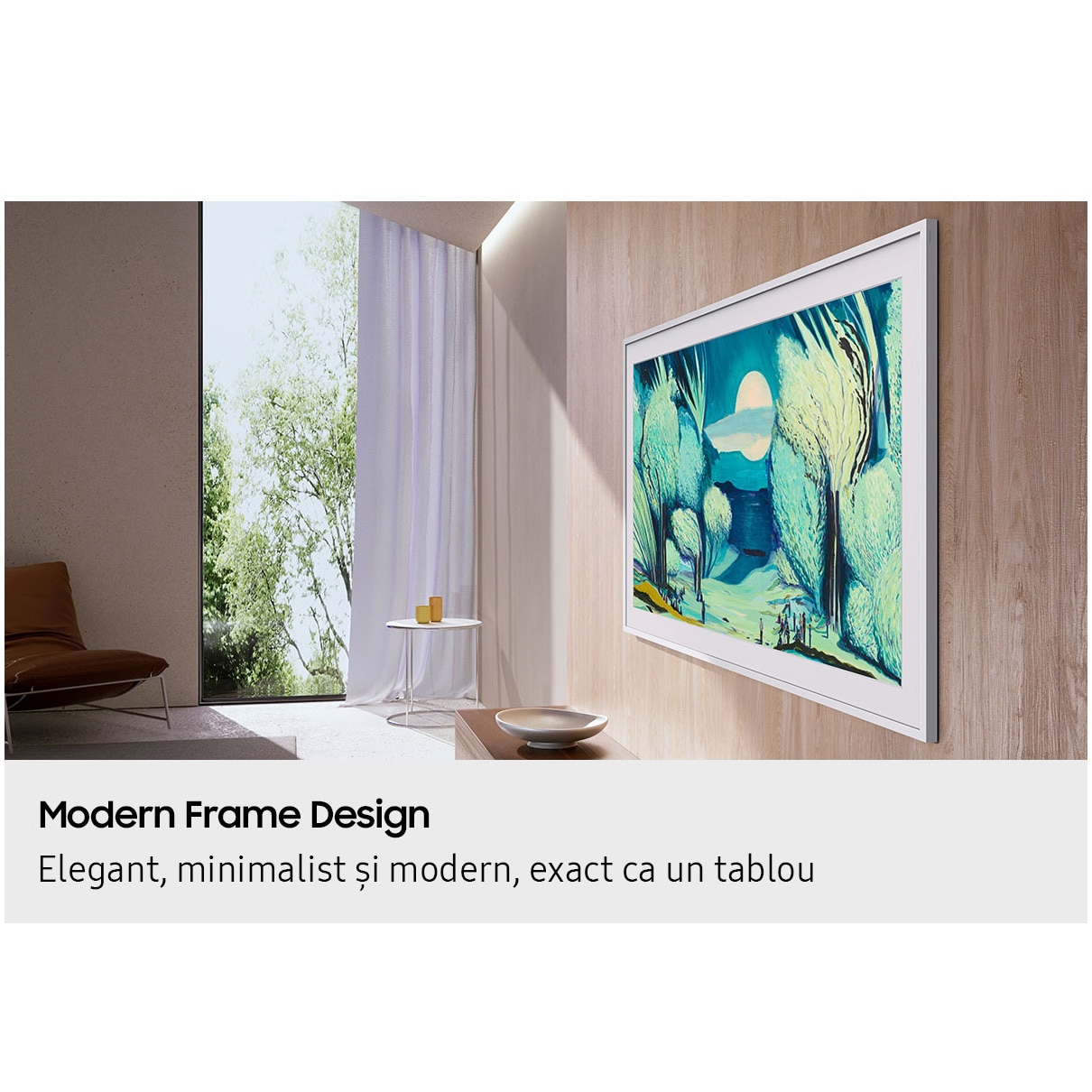 Televizor SAMSUNG QLED The Frame 65LS03F, 163 cm, Smart, 4K Ultra HD, Clasa G (Model 2025)