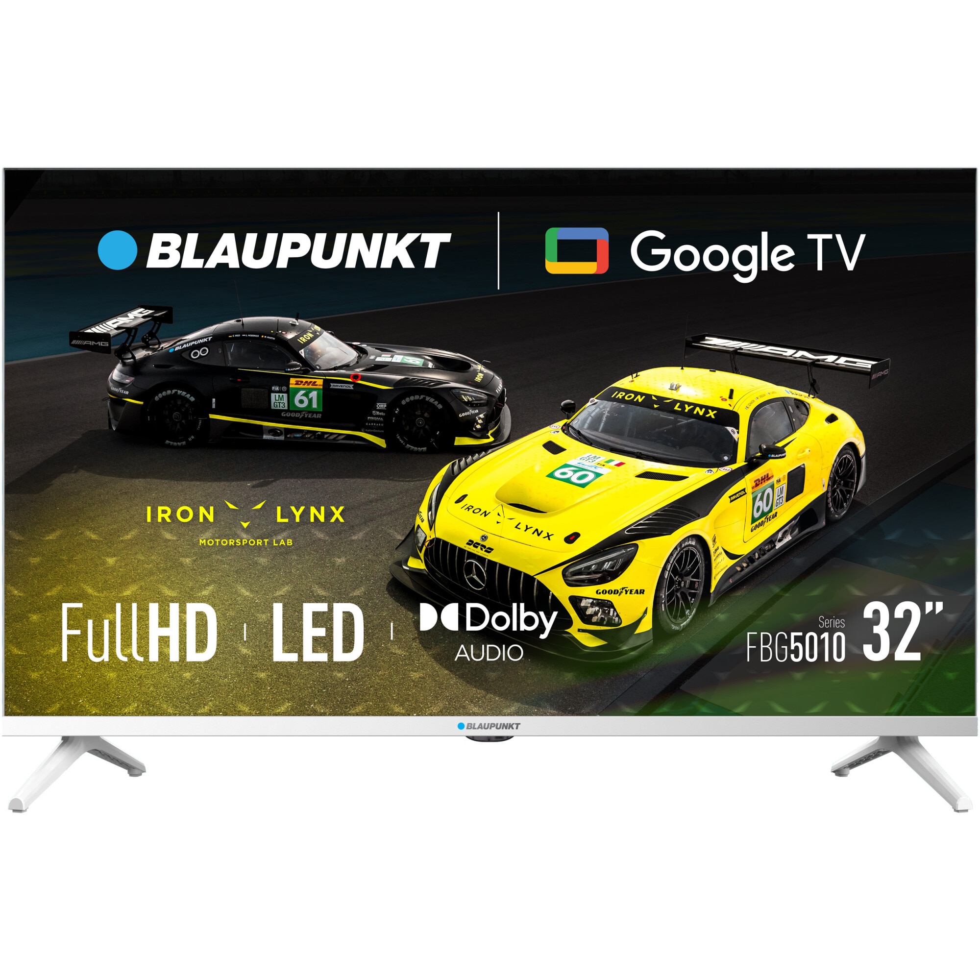 Televizor Blaupunkt LED 32FBG5010S, 81 cm, Smart Google TV, Full HD, Clasa F, Alb