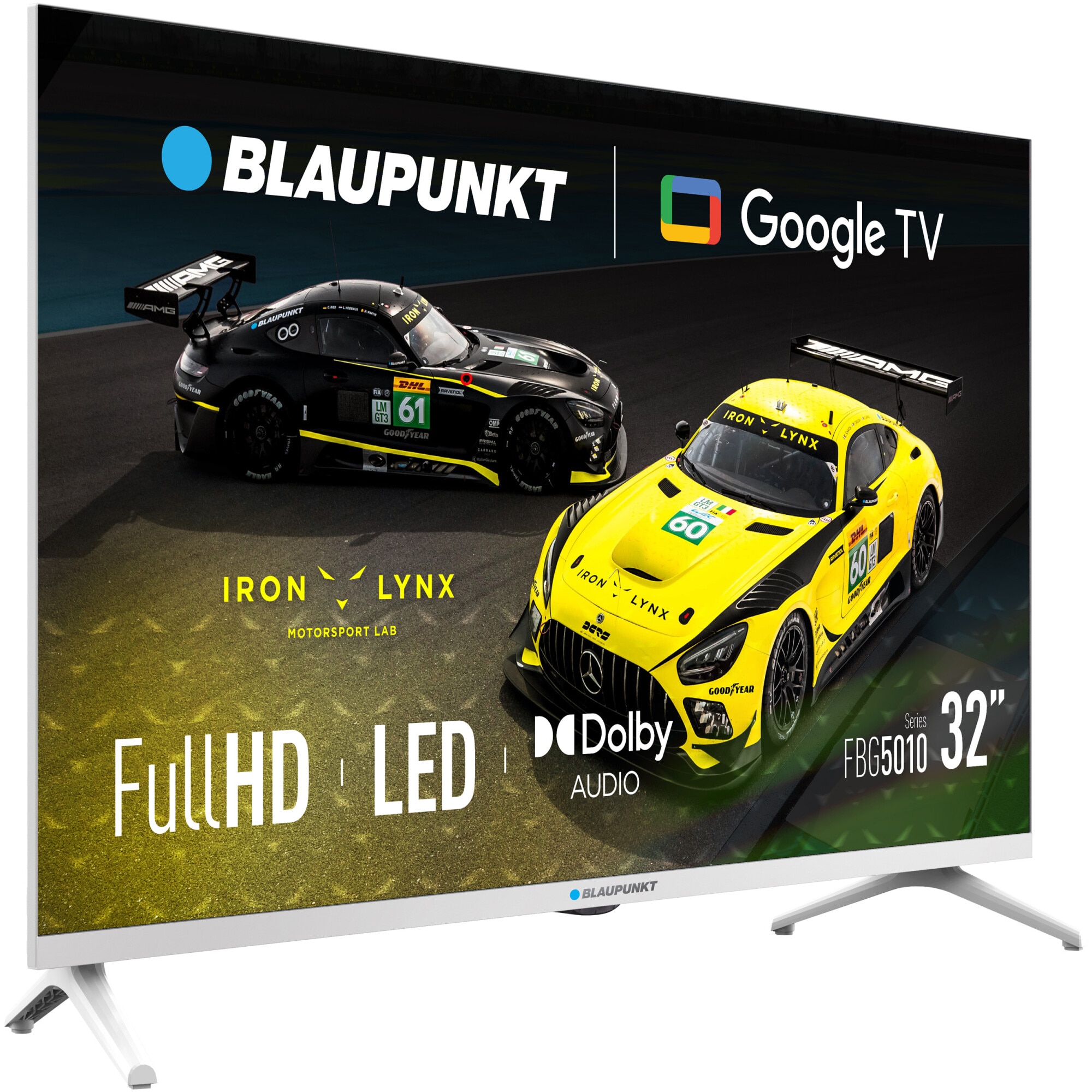 Televizor Blaupunkt LED 32FBG5010S, 81 cm, Smart Google TV, Full HD, Clasa F, Alb