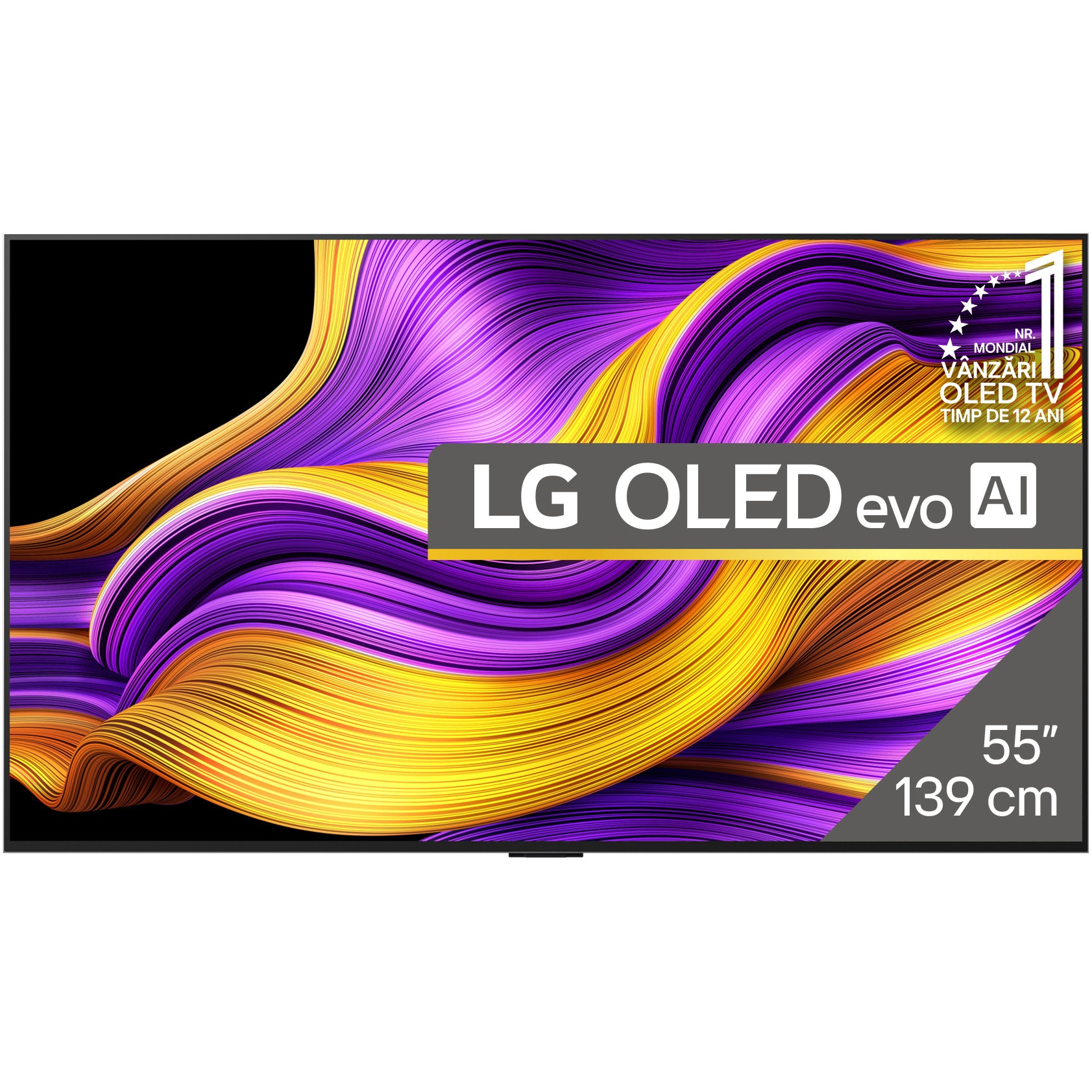 Televizor LG OLED evo 55G51LW, 139 cm, Smart, 4K Ultra HD, 100 Hz, Clasa E (Model 2025)