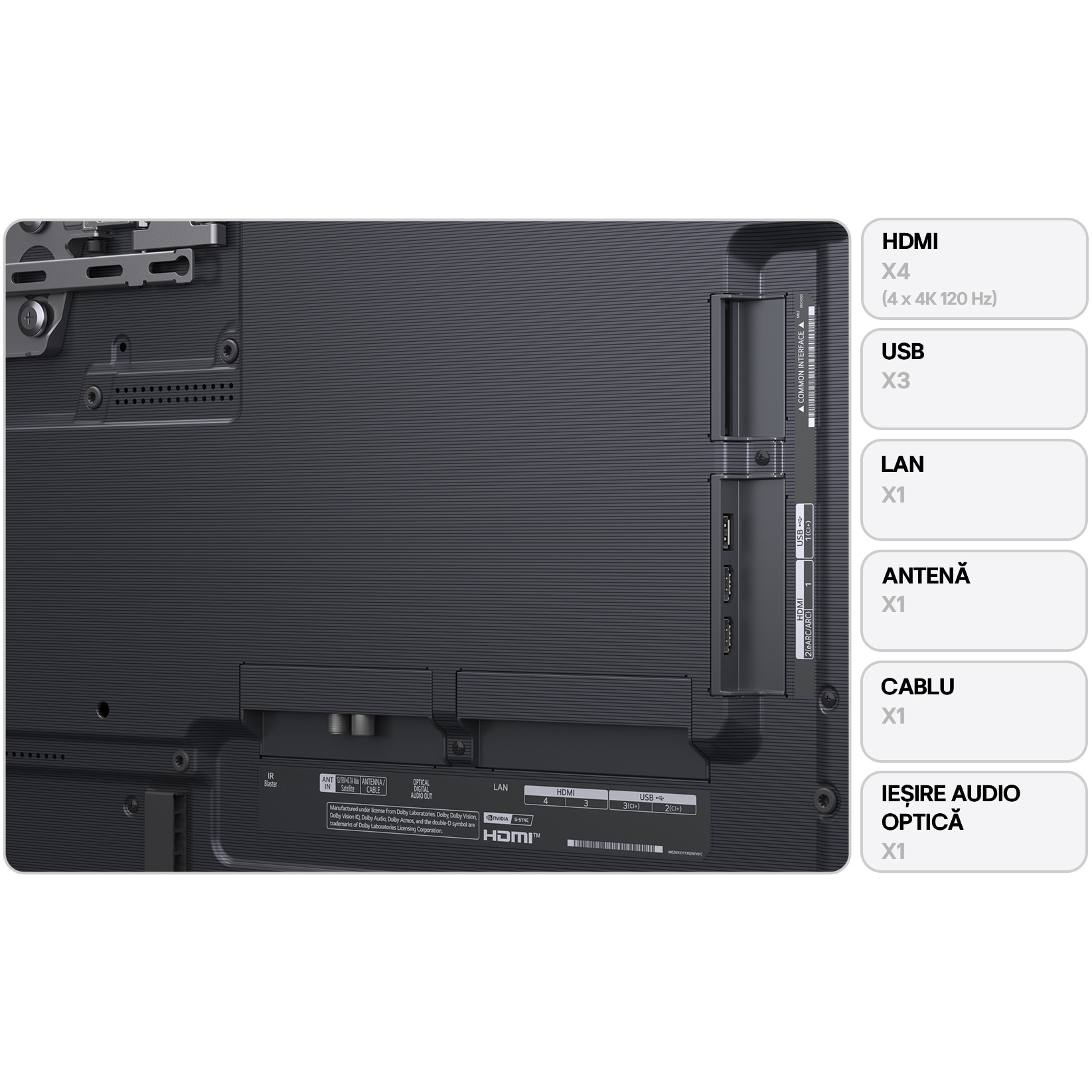 Televizor LG OLED evo 55G51LW, 139 cm, Smart, 4K Ultra HD, 100 Hz, Clasa E (Model 2025)