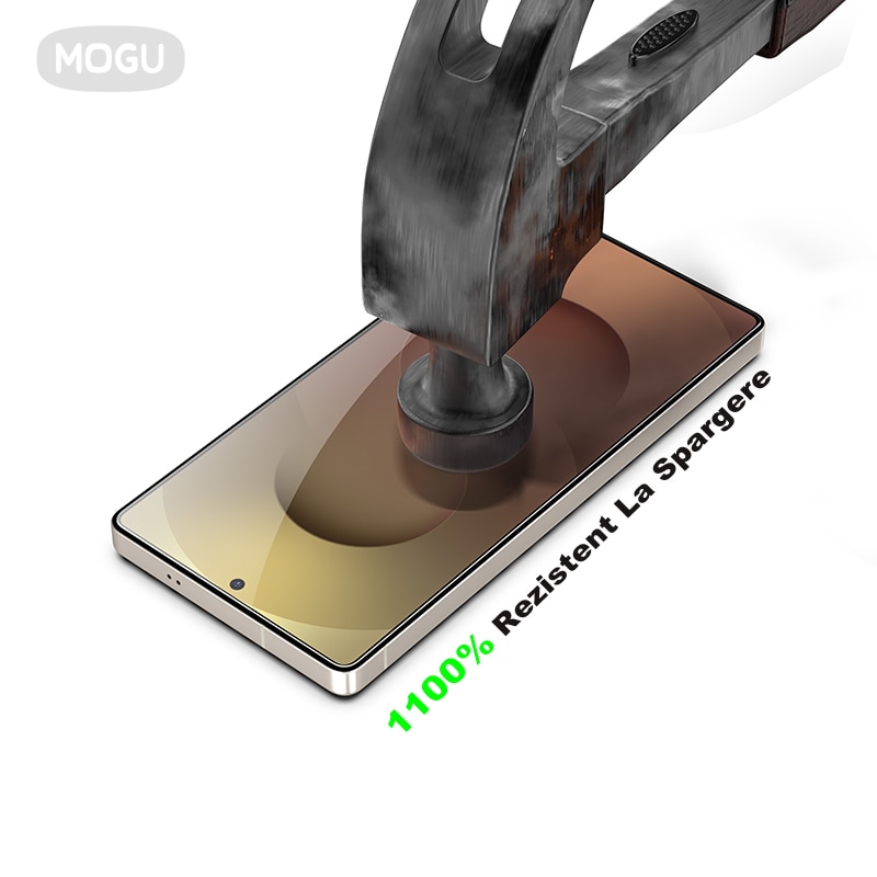 Folie Protectie Telefon, Folie Sticla MOGU Pentru Samsung S25 plus, Protectie Profesionala Ecran 3D, Privacy, Full Cover, Anti Zgarieturi, Ultra HD, Vine cu un Dispozitiv Simplu de Instalare Pentru o Pozitionare Precisa, Transparenta