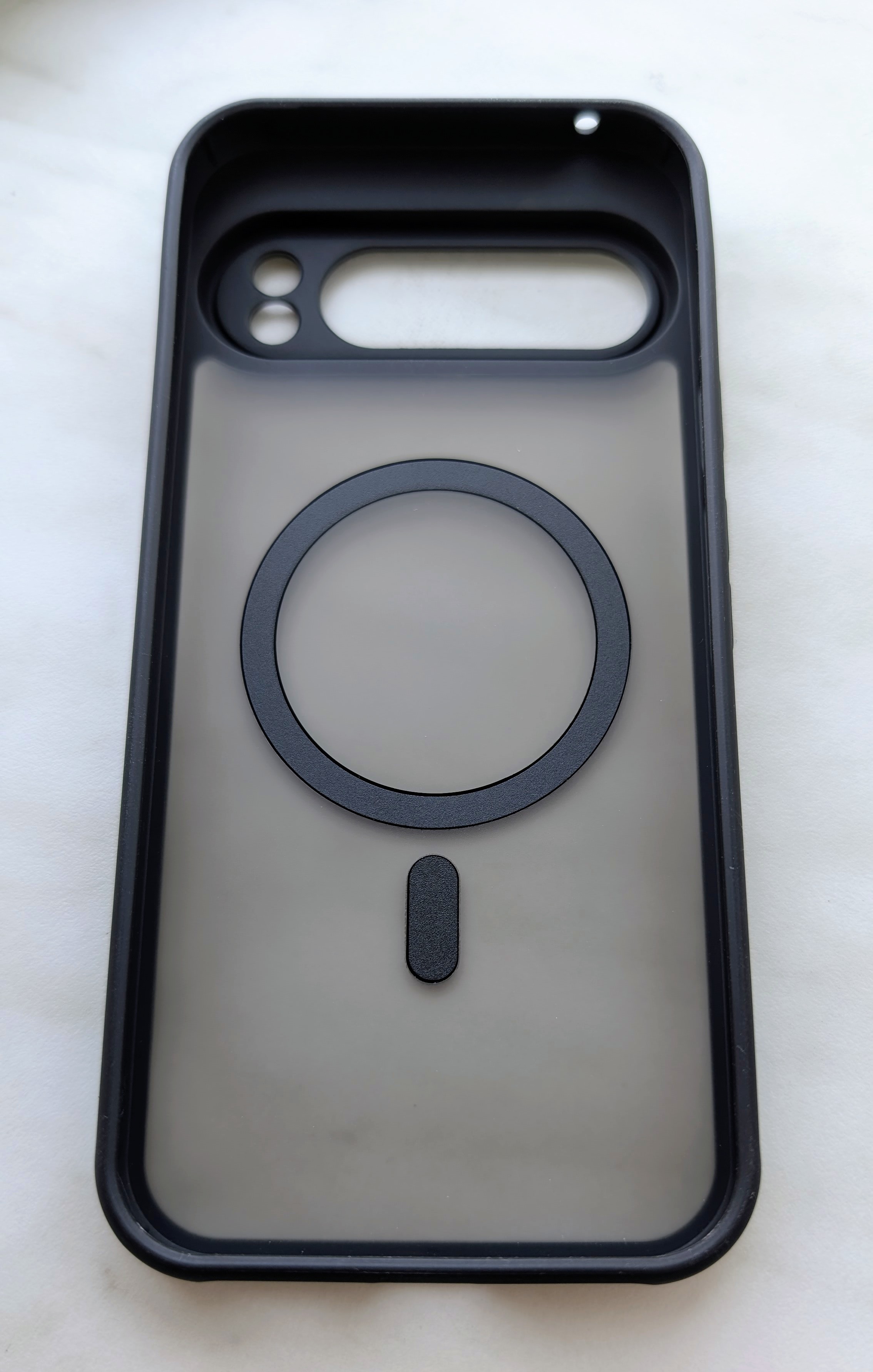 Husa pentru telefon, compatibila cu Google Pixel 9 Pro XL, suport pentru incarcare wireless, negru