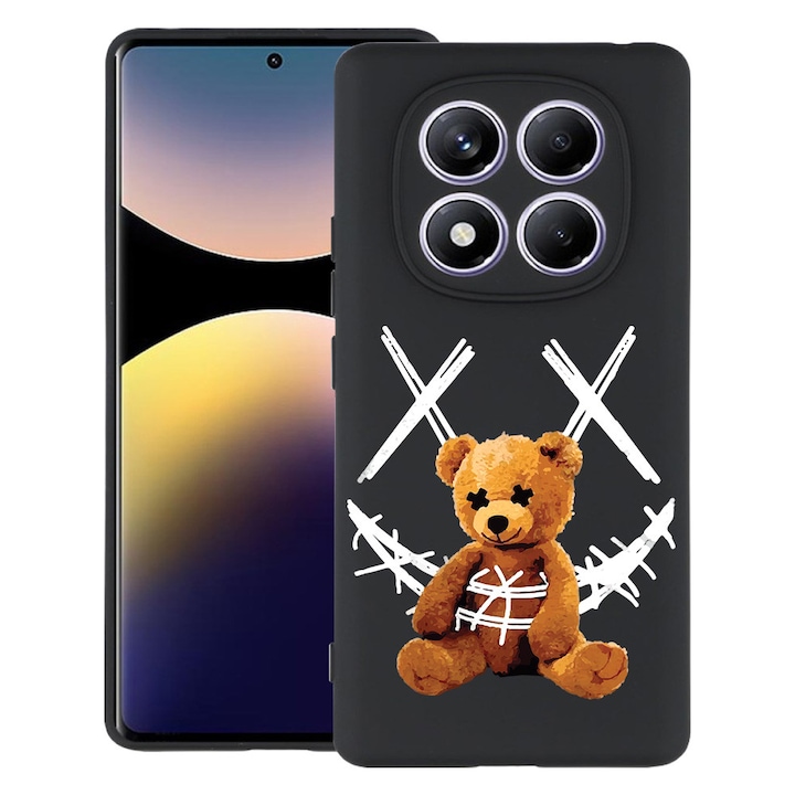 BestCase® Husa pentru Xiaomi Redmi Note 15 5G cu Design Teddy Bear Smile, TPU Mat Ultra Slim, 2082903 B 982