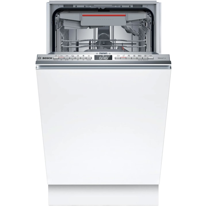 Masina de spalat vase incorporabila Bosch SPV4EMX24E, 10 seturi, 6 programe, EfficientDry, EcoSilence Drive, InfoLight, Home Connect, Clasa C, 45 cm