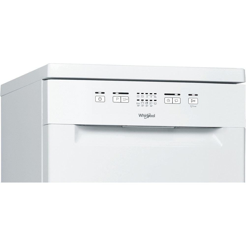 Masina de spalat vase Whirlpool WSFE 2B19, 10 seturi, 5 programe, Clasa F, 45 cm, Alb