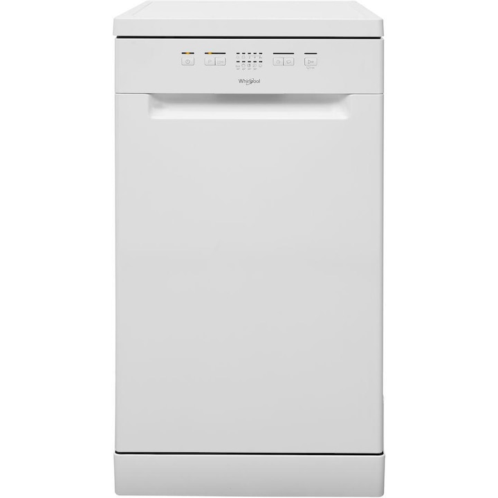 Masina de spalat vase Whirlpool WSFE 2B19, 10 seturi, 5 programe, Clasa F, 45 cm, Alb