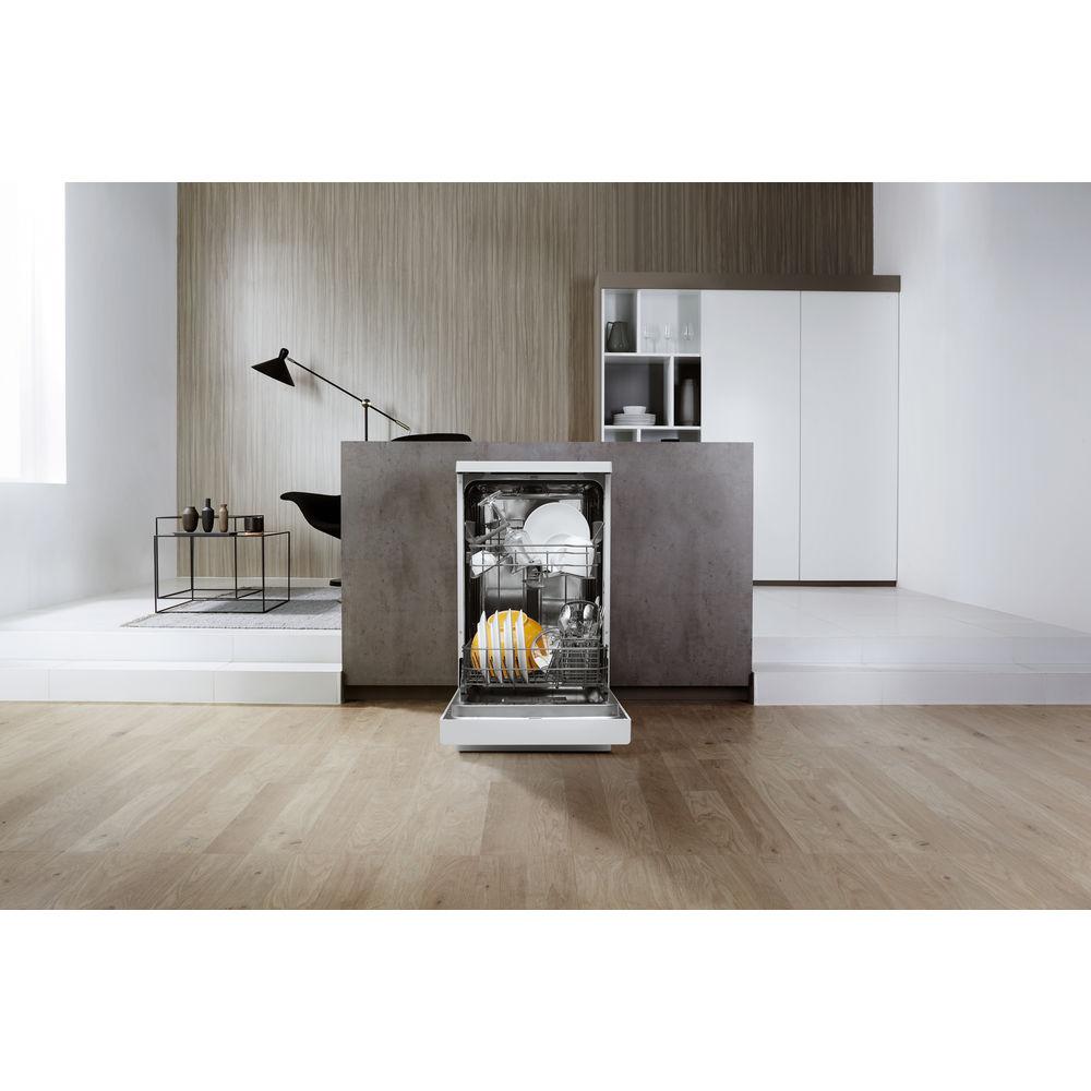 Masina de spalat vase Whirlpool WSFE 2B19, 10 seturi, 5 programe, Clasa F, 45 cm, Alb