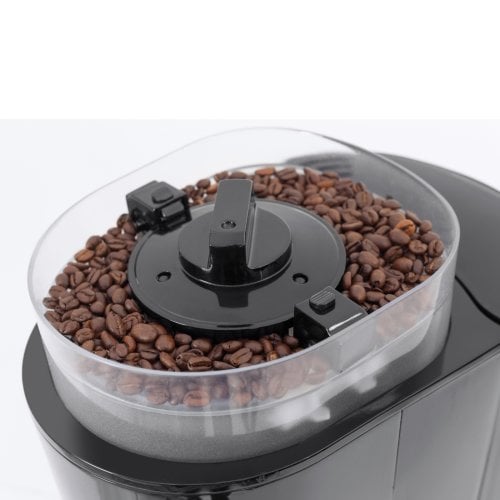 Cafetiera programabila 2 in 1 Caso Germany, Grande Aroma 100, rasnita cafea incorporata, setare grad macinare, rezervor de apa detasabil 1.4 l, oprire automata, timer, control touch, putere 1000 W, negru/argintiu