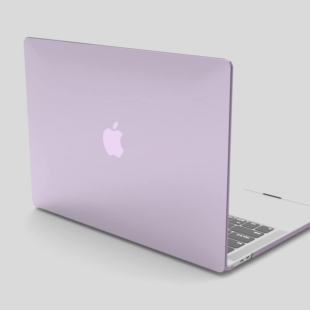 Carcasa de protectie, Compatibila cu Macbook Air 13 inch Touchbar, Ultra-Slim, Lucioasa, Mov