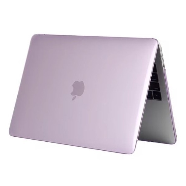Carcasa de protectie, Compatibila cu Macbook Air 13 inch Touchbar, Ultra-Slim, Lucioasa, Mov
