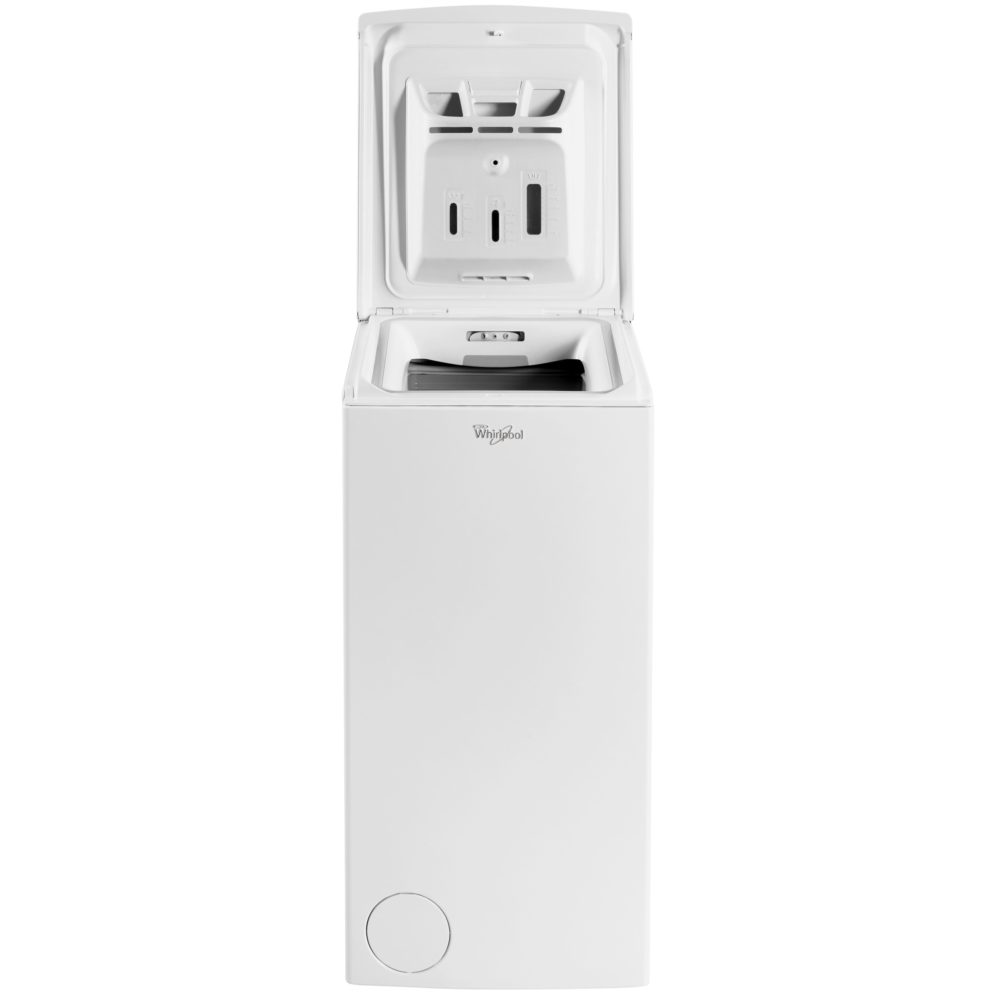 Masina de spalat rufe cu incarcare verticala Whirlpool TDLRB65242BSEUN, 6.5 kg, 1200 RPM, Clasa C, Motor Inverter ZEN, Tehnologia al-6lea Simt, Alb