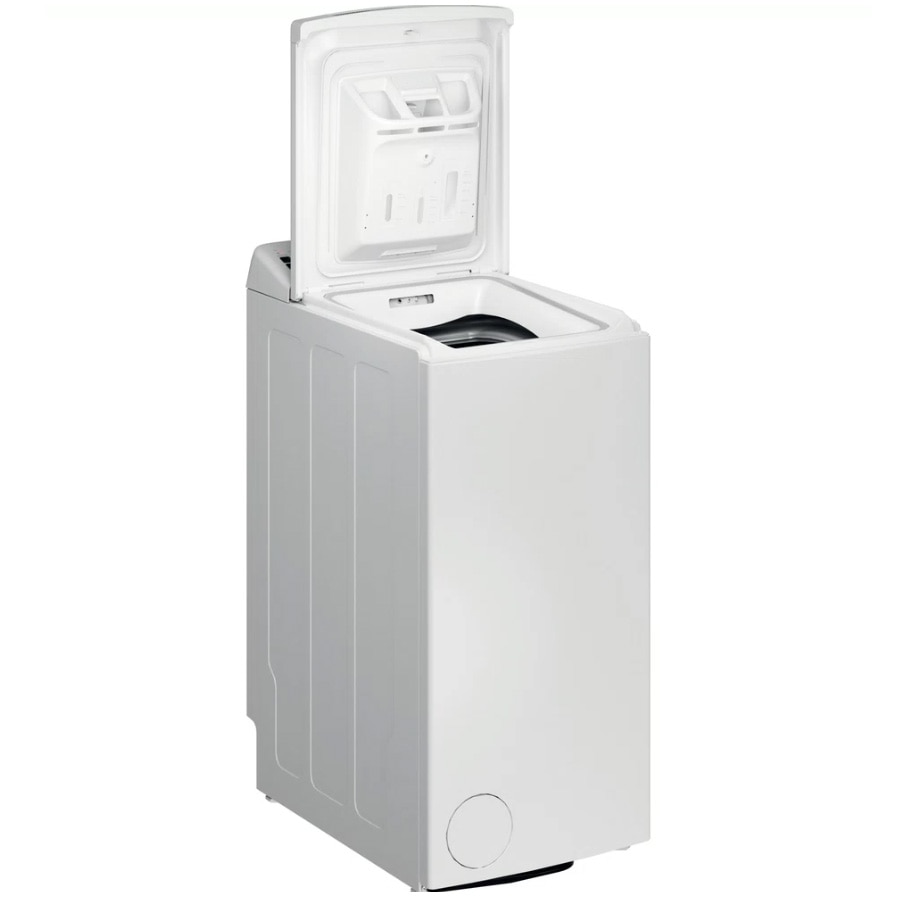 Masina de spalat rufe cu incarcare verticala Whirlpool TDLRB7232BSEU, 7 kg, 1200 rpm, Clasa D, Motor Inverter Zen, Display Digital, Tehnologia Al 6-lea Simt, Alb