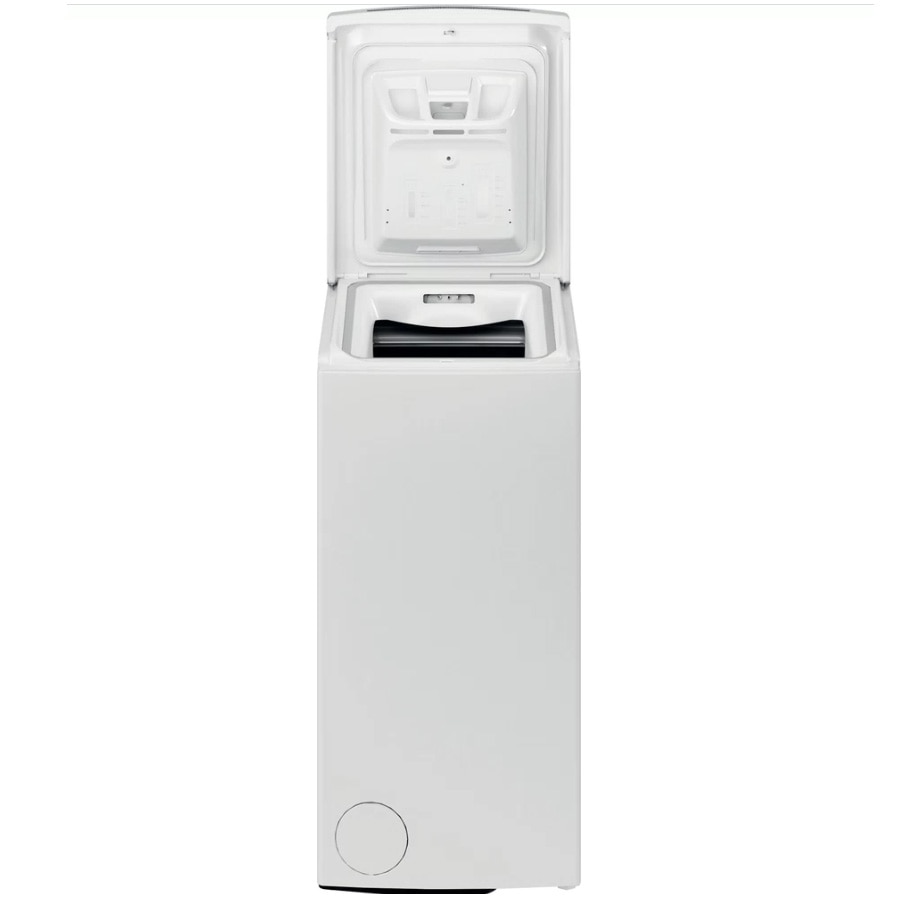 Masina de spalat rufe cu incarcare verticala Whirlpool TDLRB7232BSEU, 7 kg, 1200 rpm, Clasa D, Motor Inverter Zen, Display Digital, Tehnologia Al 6-lea Simt, Alb