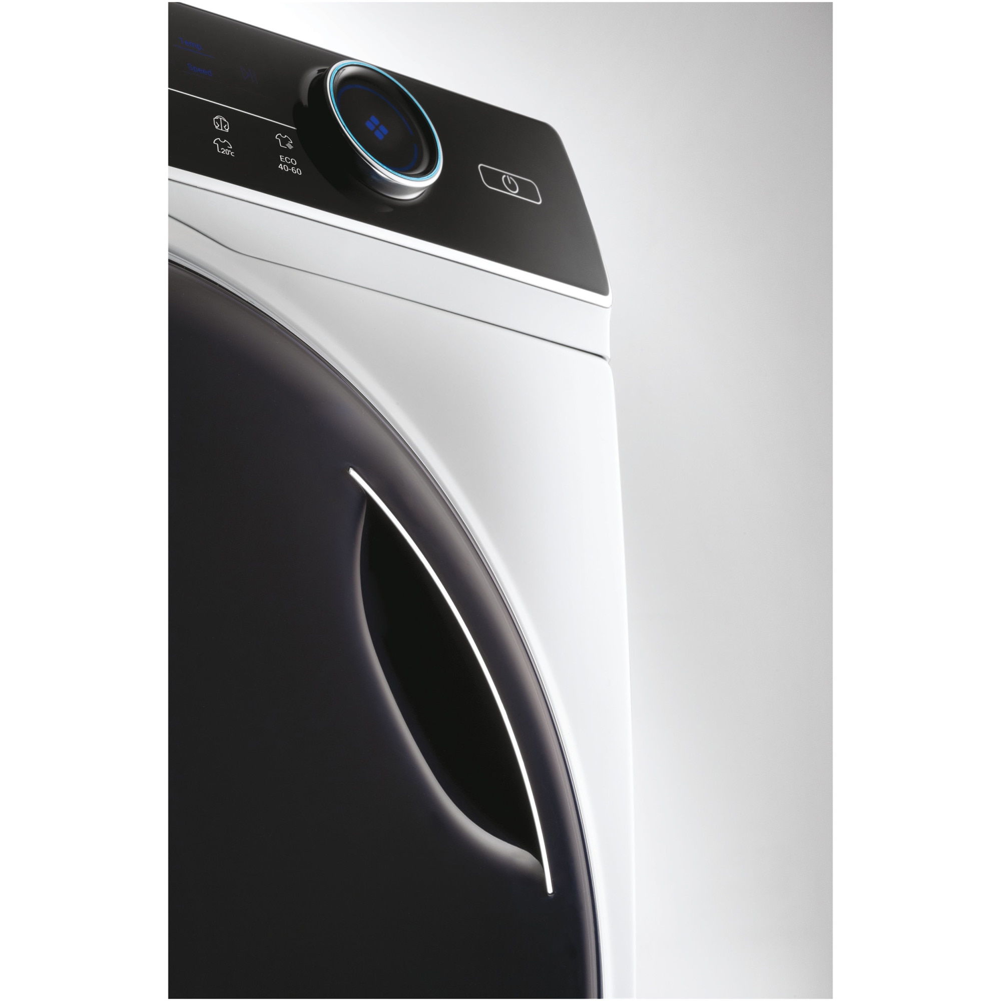 Masina de spalat rufe Haier HW80-B14979-S, 8 kg, 1400 rpm, Clasa A, Motor Direct Motion, Refresh, ABT, Steam, Dual Spray, Pillow Drum, iTime, Smart Detecting, Alb