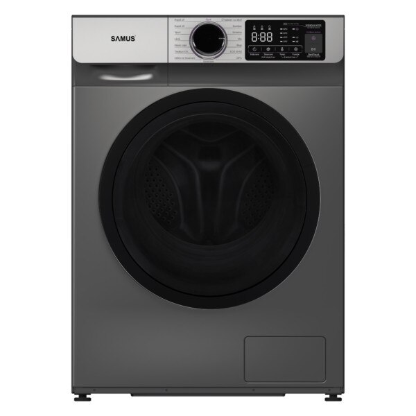 Masina de spalat rufe Samus WSADI-9142DS, Capacitate 9 Kg, 15 programe, Viteza de centrifugare 1400 rot/min, Clasa energetica A, Gri