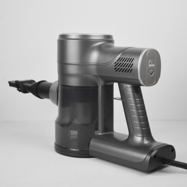 Aspirator vertical 2 in 1 Samus Sticky 60 Eco Gray, Motor 600 W, Putere aspirare 180 W (16 kPa), Sistem de aspirare tip cyclonic, Capacitate rezervor 800 ml, Filtru hepa, Gri