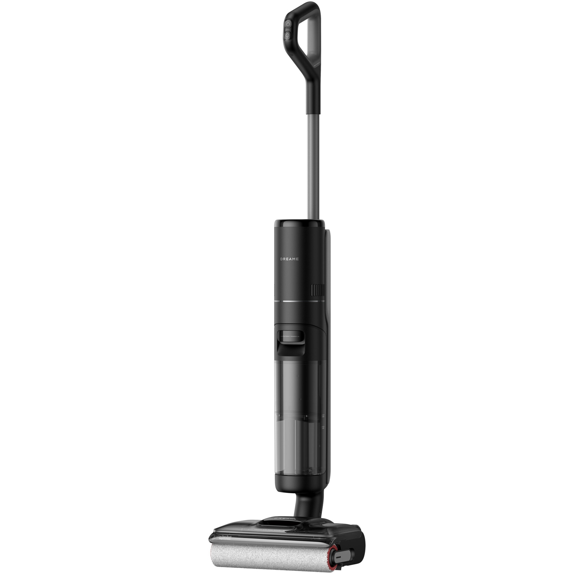 Aspirator vertical umed uscat Dreame H12 Pro FlexReach HHR44A, 18.000Pa, 400W, baterie 4000mAh, autonomie 50min, rezervor apa curata 800ml, apa murdara 700ml, auto-curatare, uscare cu aer cald, ecran LED, negru